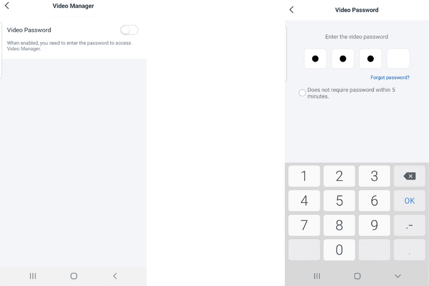 Kamera des ECOVACS DEEBOT X1 OMNI wird in der Ecovacs Home App eingegeben.